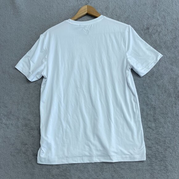 Quiksilver Men's M White T-Shirt Regular Fit Innovate The Future Logo n1013 - Picture 5 of 10